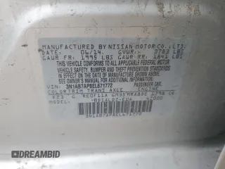 2014 Nissan Sentra S with VIN 3N1AB7AP8EL671772, listed as a Copart auction lot 51105295 with Not Provided miles and Salvage Title. Bid and sale history available at DreamBid. Image 12.