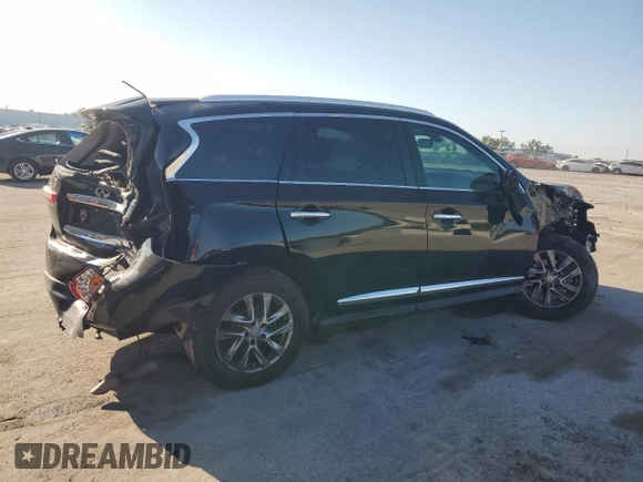 2015 Infiniti QX60 with VIN 5N1AL0MN8FC548333, listed as a Copart auction lot 55076595 with 131,308 mi miles and Salvage Title. Bid and sale history available at DreamBid. Image 3.