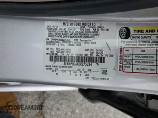 2012 Ford Fusion S with VIN 3FAHP0GAXCR275334, listed as a Copart auction lot 54075595 with 127,863 mi miles and Salvage Title. Bid and sale history available at carsss.com. Image 12.