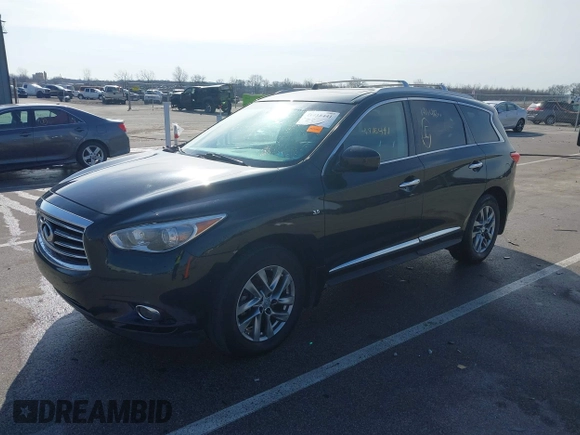 2015 Infiniti QX60 with VIN 5N1AL0MM9FC508107, listed as a IAAI auction lot 41918441 with 141,418 mi miles. Bid and sale history available at carsss.com. Image 2.