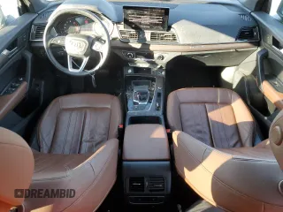 2022 Audi Q5 Premium with VIN WA1ABAFY4N2114252, listed as a Copart auction lot 87653595 with 21,361 mi miles and Salvage title. Bid and sale history available at DreamBid. Image 8.