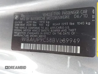 2011 BMW 1 Series 128i z VIN WBAUP9C58BVL89949, wystawiony jako IAAI lot #42086813 z przebiegiem 115 723 mil mil oraz . Historia ofert i sprzedaży dostępna na DreamBid. Obrazek 9.