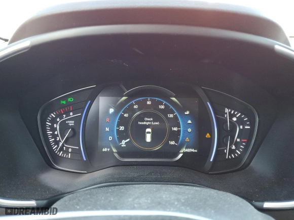 2020 Hyundai Santa Fe SEL with VIN 5NMS33AD7LH212367, listed as a Copart auction lot 46372605 with 54,894 mi miles and Salvage Title. Bid and sale history available at carsss.com. Image 9.