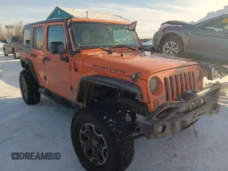 2013 Jeep Wrangler Unlimited Rubicon with VIN 1C4BJWFG7DL525994, listed as a Copart auction lot 46949855 with 179,499 mi miles and Salvage Title. Bid and sale history available at carsss.com. Image 4.