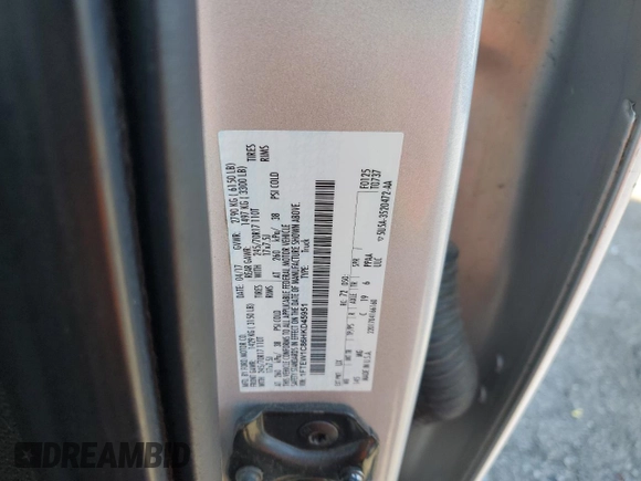 2017 Ford F-150 XL with VIN 1FTEW1C86HKD45951, listed as a Copart auction lot 52581795 with 191,663 mi miles and Clean title. Bid and sale history available at DreamBid. Image 12.