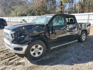2020 Ram 1500 Big Horn with VIN 1C6RRFFG3LN233051, listed as a Copart auction lot 89117455 with 43,191 mi miles and Salvage Title. Bid and sale history available at carsss.com. Image 1.