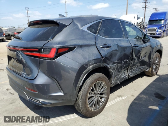 2022 Lexus NX with VIN JTJAGCEZ1N5001125, listed as a Copart auction lot 72358244 with 27,330 mi miles and Salvage Title. Bid and sale history available at carsss.com. Image 3.