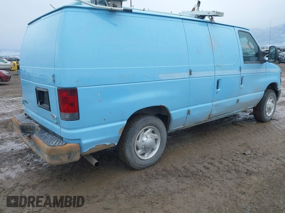 2012 Ford Econoline Cargo Commercial with VIN 1FTNE1EW4CDA80250, listed as a IAAI auction lot 41566553 with 197,626 mi miles and . Bid and sale history available at carsss.com. Image 4.