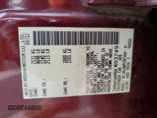 2013 Nissan Maxima SV with VIN 1N4AA5AP0DC803749, listed as a Copart auction lot 61404525 with 209,242 mi miles and Clean title. Bid and sale history available at DreamBid. Image 12.
