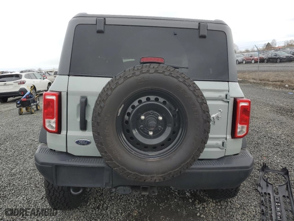2022 Ford Bronco with VIN 1FMDE5AH3NLB08313, listed as a Copart auction lot 81641324 with 25,636 mi miles and Salvage Title. Bid and sale history available at carsss.com. Image 6.