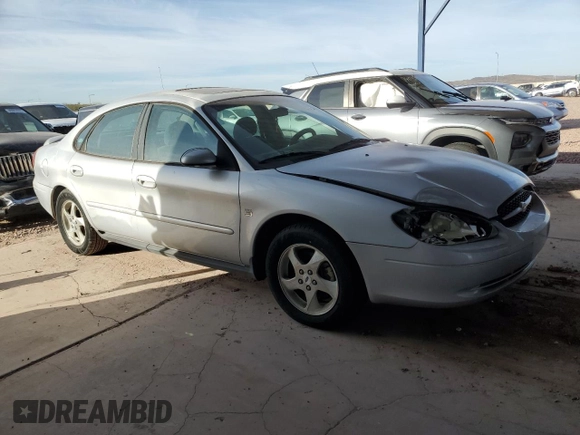 2002 Ford Taurus SES Standard with VIN 1FAFP55S32G260499, listed as a Copart auction lot 45929285 with 152,567 mi miles and Salvage Title. Bid and sale history available at carsss.com. Image 4.