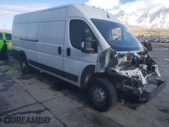 2023 Ram ProMaster Cargo with VIN 3C6MRVJGXPE501020, listed as a Copart auction lot 82050114 with 22,623 mi miles and Salvage Title. Bid and sale history available at DreamBid. Image 4.