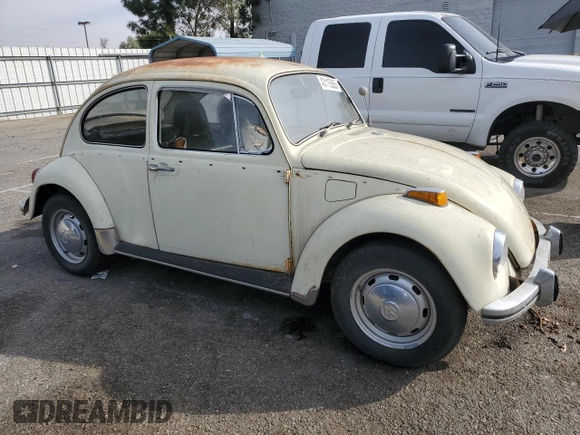 1970 Volkswagen Beetle with VIN 1102980616, listed as a Copart auction lot 43115565 with 49,206 mi miles and Clean Title. Bid and sale history available at DreamBid. Image 4.