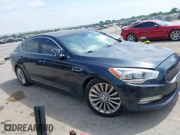 2015 Kia K900 Luxury z VIN KNALW4D48F6022153, wystawiony jako IAAI lot #42371868 z przebiegiem 75 422 mil mil oraz . Historia ofert i sprzedaży dostępna na DreamBid. Obrazek 1.