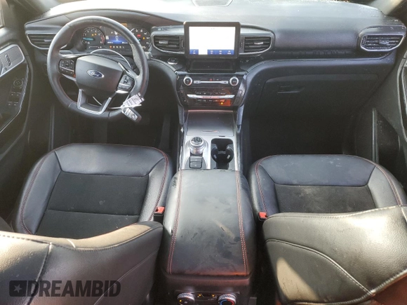 2022 Ford Explorer ST-Line with VIN 1FMSK8KH4NGB21791, listed as a Copart auction lot 88979105 with 48,951 mi miles and Salvage Title. Bid and sale history available at carsss.com. Image 8.