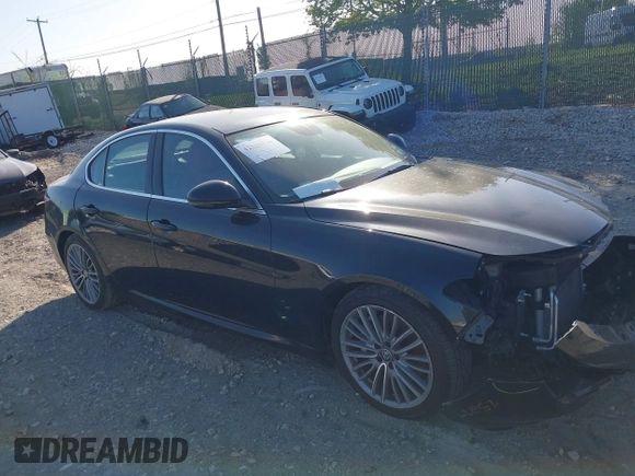 2019 Alfa Romeo Giulia Ti Sport with VIN ZARFAMBN4K7598164, listed as a IAAI auction lot 42146318 with 58,287 mi miles and . Bid and sale history available at DreamBid. Image 1.