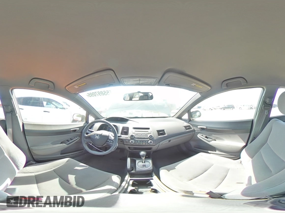 2008 Honda Civic LX with VIN 2HGFA16518H318976, listed as a Copart auction lot 55897095 with 183,864 mi miles and Salvage Title. Bid and sale history available at DreamBid. Image 14.