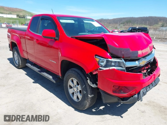 2019 Chevrolet Colorado 4WD Work Truck with VIN 1GCHTBEA5K1255781, listed as a IAAI auction lot 41983838 with 62,972 mi miles. Bid and sale history available at carsss.com. Image 1.