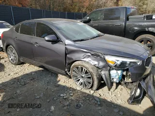 2015 Kia Cadenza Premium with VIN KNALN4D74F5177897, listed as a Copart auction lot 78867304 with 47,087 mi miles and Salvage Title. Bid and sale history available at carsss.com. Image 4.