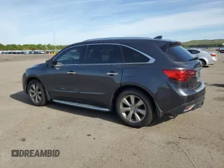 2014 Acura MDX Advance with VIN 5FRYD4H84EB047743, listed as a Copart auction lot 56461905 with 130,525 mi miles and Salvage title. Bid and sale history available at DreamBid. Image 2.
