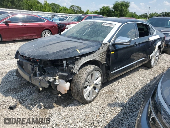2018 Chevrolet Impala Premier with VIN 2G1125S35J9108343, listed as a Copart auction lot 54372885 with 117,290 mi miles and Salvage title. Bid and sale history available at DreamBid. Image 1.