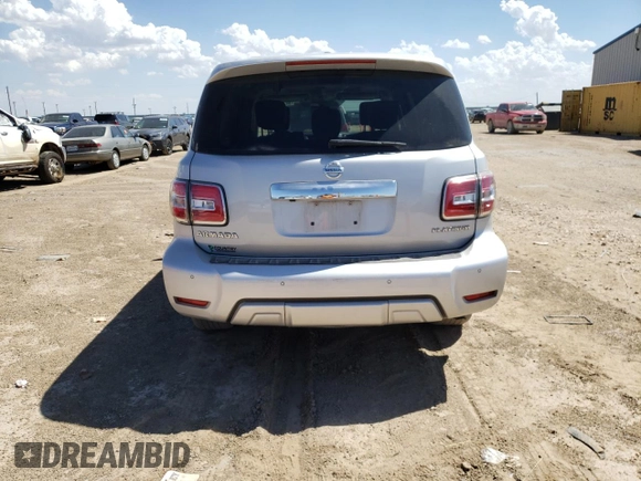 2018 Nissan Armada Platinum with VIN JN8AY2ND0JX000162, listed as a Copart auction lot 62196153 with 35,872 mi miles and Clean Title. Bid and sale history available at carsss.com. Image 6.