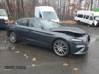2023 Genesis G70 2.0T with VIN KMTG34TA5PU131043, listed as a Copart auction lot 81897604 with 27,795 mi miles and Non Repairable. Bid and sale history available at DreamBid. Image 4.