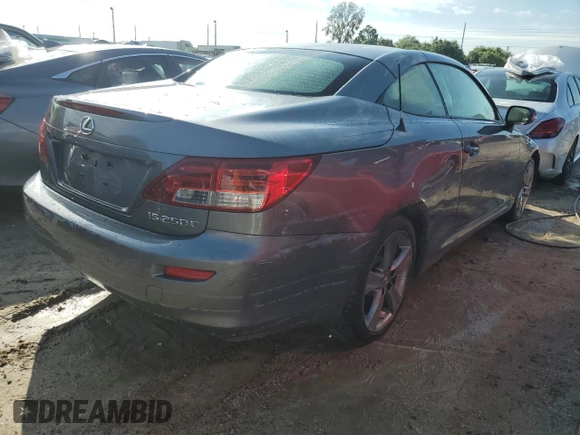 2013 Lexus IS 250 C with VIN JTHFF2C26D2527390, listed as a Copart auction lot 73697084 with Not provided miles and Non repairable. Bid and sale history available at DreamBid. Image 3.