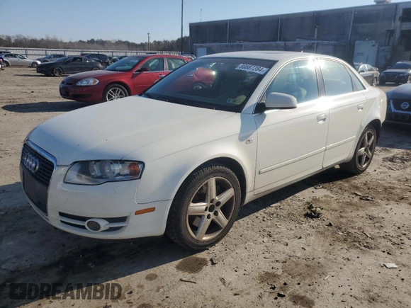 2005 Audi A4 2.0T with VIN WAUDF68E45A475264, listed as a Copart auction lot 80887284 with 274,763 mi miles and Clean Title. Bid and sale history available at carsss.com. Image 1.