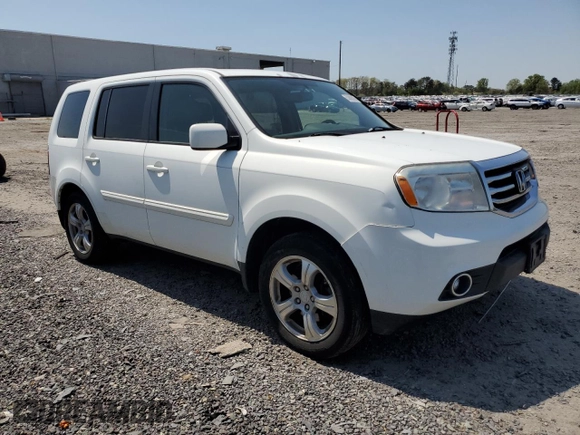2013 Honda Pilot EX-L with VIN 5FNYF4H56DB012332, listed as a Copart auction lot 53898005 with 96,885 mi miles and Salvage Title. Bid and sale history available at carsss.com. Image 4.