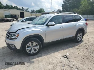 2018 Volkswagen Atlas SEL z VIN 1V2ER2CA7JC517354, wystawiony jako Copart lot #57041865 z przebiegiem 118 126 mil mil oraz Szkoda całkowita • Salvage title. Historia ofert i sprzedaży dostępna na DreamBid. Obrazek 1.