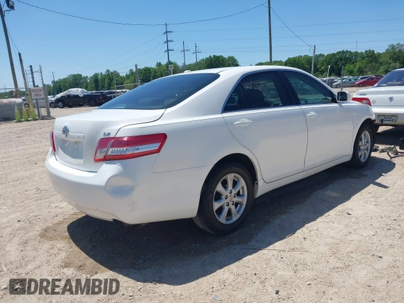 2011 Toyota Camry LE with VIN 4T4BF3EK9BR210001, listed as a IAAI auction lot 41981258 with 54,602 mi miles and . Bid and sale history available at carsss.com. Image 4.