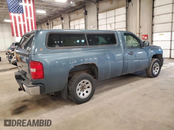 2007 Chevrolet Silverado 1500 Work Truck with VIN 1GCEC14027E544560, listed as a Copart auction lot 48370585 with 186,635 mi miles and Clean Title. Bid and sale history available at carsss.com. Image 3.