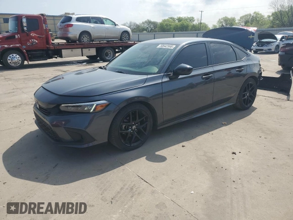 2024 Honda Civic Sedan Sport with VIN 2HGFE2F59RH502624, listed as a Copart auction lot 50642995 with 47,808 mi miles and Salvage Title. Bid and sale history available at carsss.com. Image 1.