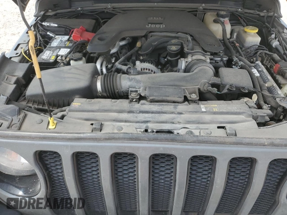 2020 Jeep Wrangler Unlimited Sport Altitude with VIN 1C4HJXDG2LW325430, listed as a Copart auction lot 46953185 with 69,919 mi miles and Salvage title. Bid and sale history available at DreamBid. Image 12.