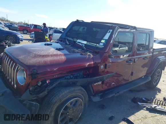 2021 Jeep Gladiator Overland z VIN 1C6HJTFGXML595781, wystawiony jako IAAI lot #41667696 z przebiegiem 31 438 mil mil oraz . Historia ofert i sprzedaży dostępna na DreamBid. Obrazek 6.