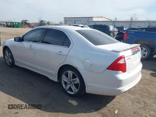 2012 Ford Fusion SPORT with VIN 3FAHP0DC0CR383435, listed as a IAAI auction lot 41806260 with 75,024 mi miles. Bid and sale history available at carsss.com. Image 3.