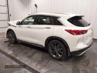 2019 Infiniti QX50 Luxe with VIN 3PCAJ5M38KF117624, listed as a IAAI auction lot 41630700 with 116,887 mi miles and . Bid and sale history available at DreamBid. Image 3.