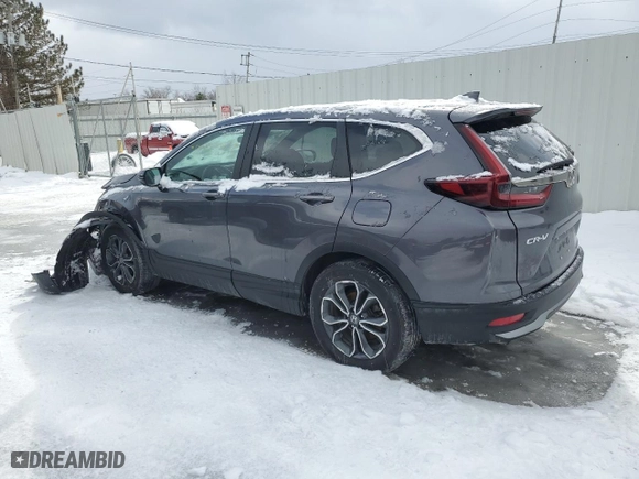 2022 Honda CR-V EX with VIN 2HKRW2H5XNH624092, listed as a Copart auction lot 44908745 with 42,799 mi miles and Salvage Title. Bid and sale history available at carsss.com. Image 2.
