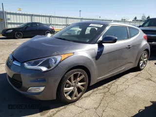 2017 Hyundai Veloster with VIN KMHTC6AD8HU318439, listed as a Copart auction lot 43322083 with 64,664 mi miles. Bid and sale history available at carsss.com. Image 1.
