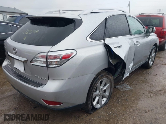 2010 Lexus RX with VIN 2T2BK1BA8AC002354, listed as a IAAI auction lot 41222930 with 117,451 mi miles and . Bid and sale history available at carsss.com. Image 4.