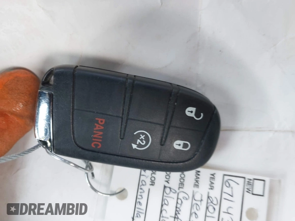 2019 Jeep Compass Latitude with VIN 3C4NJDBB4KT593022, listed as a IAAI auction lot 41627841 with 69,443 mi miles and . Bid and sale history available at DreamBid. Image 11.