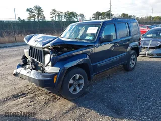 2008 Jeep Liberty Sport with VIN 1J8GN28K08W278092, listed as a IAAI auction lot 41215325 with 127,581 mi miles. Bid and sale history available at carsss.com. Image 2.