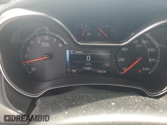 2014 Chevrolet Impala LT with VIN 2G1125S30E9108224, listed as a Copart auction lot 55293205 with 77,496 mi miles and Salvage Title. Bid and sale history available at DreamBid. Image 9.