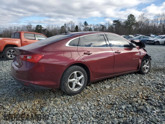 2016 Chevrolet Malibu LS z VIN 1G1ZB5STXGF302904, wystawiony jako Copart lot #48509585 z przebiegiem 131 553 mil mil oraz Szkoda całkowita • Salvage title. Historia ofert i sprzedaży dostępna na DreamBid. Obrazek 3.