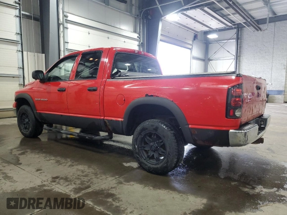 2005 Dodge 1500 SLT with VIN 1D7HU18D25J613961, listed as a Copart auction lot 53507555 with 163,110 mi miles and Salvage Title. Bid and sale history available at carsss.com. Image 2.