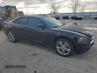 2012 Dodge Charger SXT with VIN 2C3CDXJG1CH240409, listed as a Copart auction lot 81831584 with 185,527 mi miles and Clean Title. Bid and sale history available at carsss.com. Image 4.
