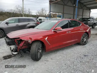 2021 Genesis G70 2.0T z VIN KMTG44LA5MU067241, wystawiony jako Copart lot #86601564 z przebiegiem 39 769 mil mil oraz Szkoda całkowita • Salvage title. Historia ofert i sprzedaży dostępna na DreamBid. Obrazek 1.
