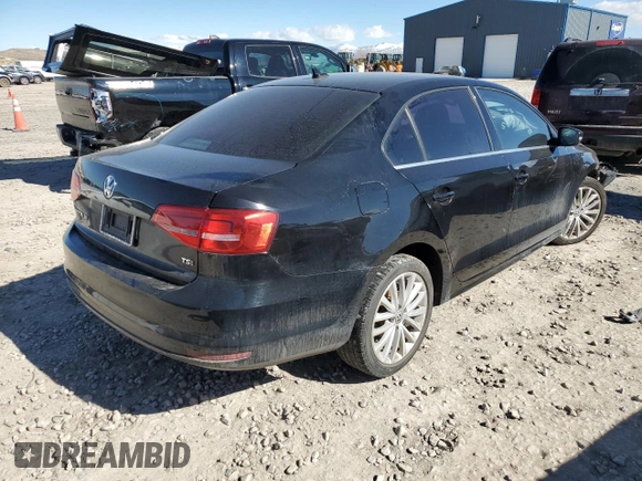 2015 Volkswagen Jetta Sedan 1.8T SE w/Connectivity with VIN 3VWD07AJXFM239480, listed as a Copart auction lot 47107385 with 0 mi miles and Salvage Title. Bid and sale history available at carsss.com. Image 3.