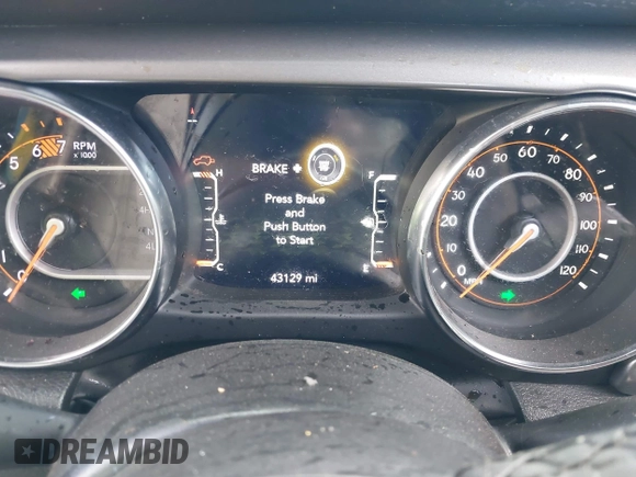 2023 Jeep Wrangler Sport S with VIN 1C4HJXDN6PW592915, listed as a IAAI auction lot 41662077 with 43,129 mi miles and . Bid and sale history available at DreamBid. Image 7.